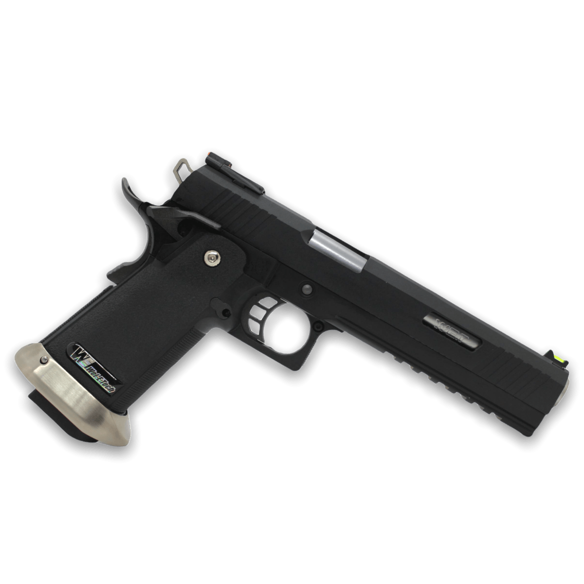 WE Tech Hi-Capa 6" Irex Gas Blowback Pistole - BK/SV