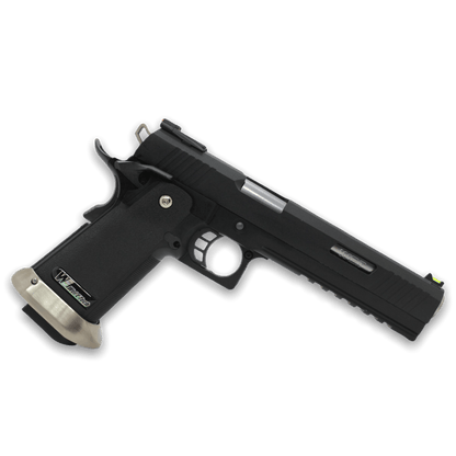 WE Tech Hi-Capa 6" Irex Gas Blowback Pistole - BK/SV