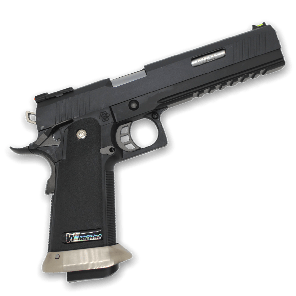 WE Tech Hi-Capa 6" Irex Gas Blowback Pistole - BK/SV