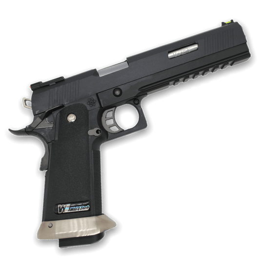 WE Tech Hi-Capa 6" Irex Gas Blowback Pistole - BK/SV