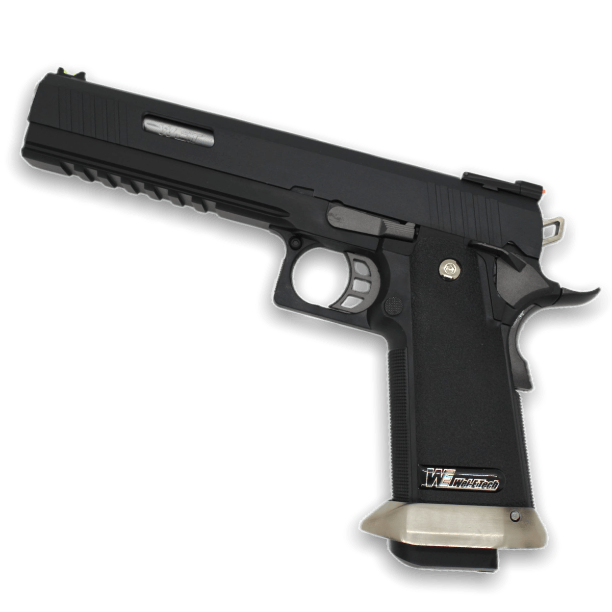 WE Tech Hi-Capa 6" Irex Gas Blowback Pistole - BK/SV