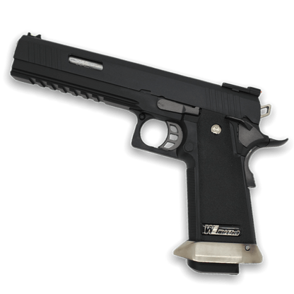 WE Tech Hi-Capa 6" Irex Gas Blowback Pistole - BK/SV