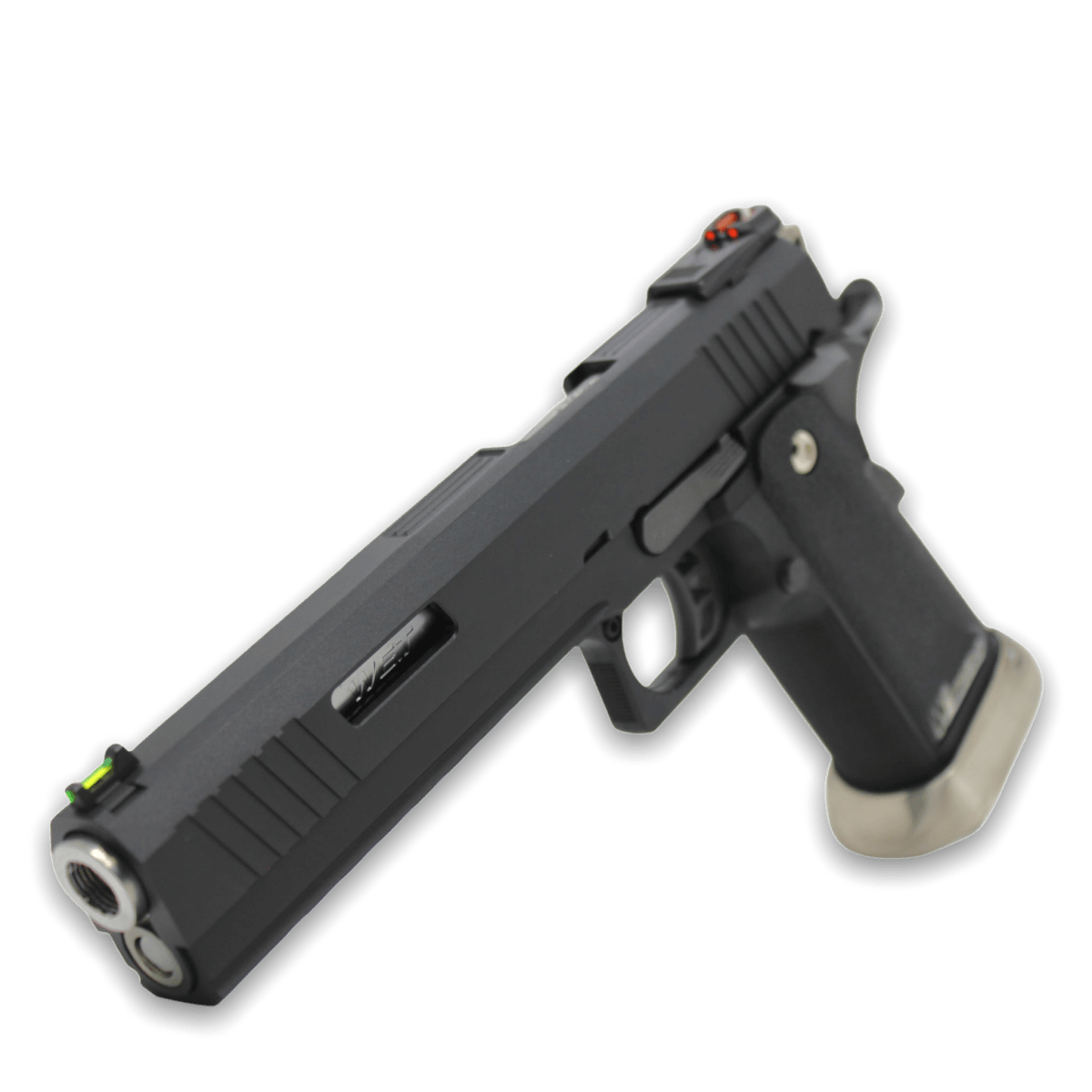 WE Tech Hi-Capa 6" Irex Gas Blowback Pistole - BK/SV