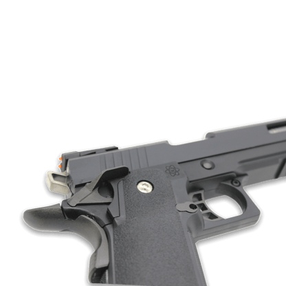 WE Tech Hi-Capa 6" Irex Gas Blowback Pistole - BK/SV