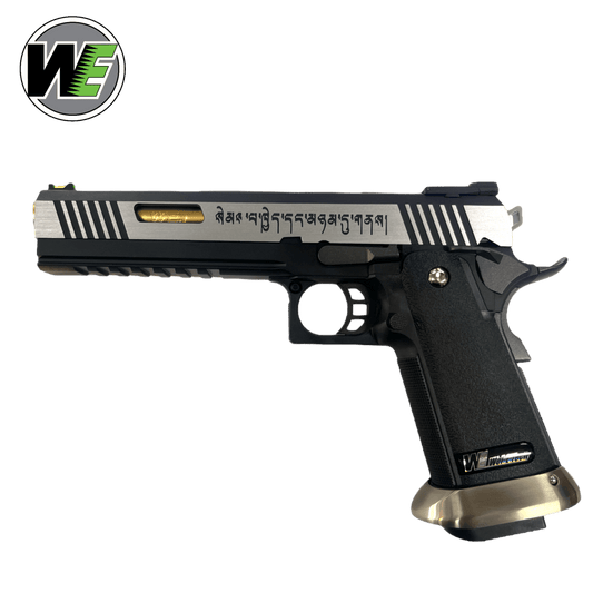 WE-Tech Hi-Capa 6" T-Rex „Force" Competition Vollautomatische Gas-Blowback-Gel-Blaster-Pistole – Schwarz/Gold